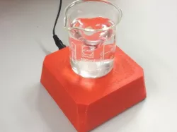Magnetic stirrer from a 80 mm fan