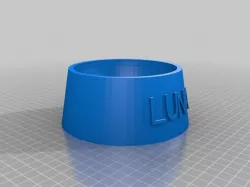 My Customized Fully Parametric Dog / Cat Food Bowl luna
