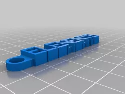 My Customized Message Keychain
