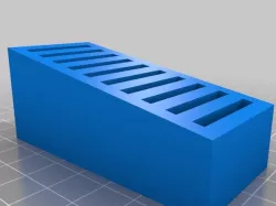 My Customized Parametric 10x SD Card Holder