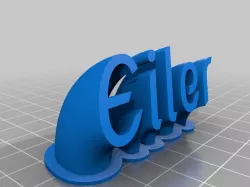 My Customized Sweeping name plate-Eiler