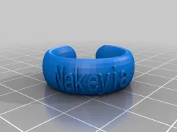 My Customized Text Ring/Bracelet/Crown Thing