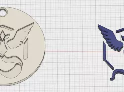 Pokemon Go Blue Team Token