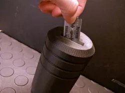 Razor Blade Bin - safe place to put used razor blades