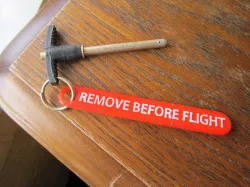 Remove before flight