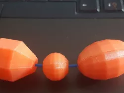 Running activity visualization beads