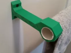 Towel Holder using PVC pipe