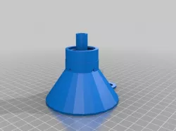 Vented and Threaded PET Bottle Funnel