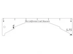 California Crab Measure - Laser Cut