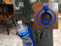 Clip on water bottle tote for the hippies...