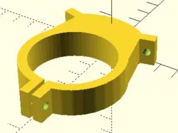 Customizable MPCNC mount for round tools