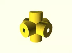 Customizable Rubik's cube core