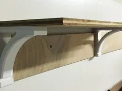 Decorative Corbel / Console Shelf Bracket with built-in french cleat