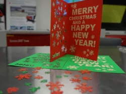 Engraved Christmas Card