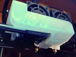 FlashForge Creator Pro front dual fan duct