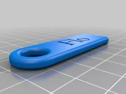 Flo Personalized Key Chain