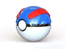 Great Ball - Fully Functional Pokeball with Button and Hinge