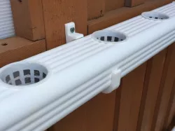 Hydroponic NFT Downspout Brackets