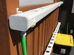 Hydroponic NFT Downspout End Cap