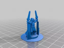 Khem Ra Khu Monk C with supports, printable