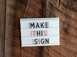 Laser Cut Custom Sign