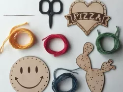 Leather patches (laser-cut)