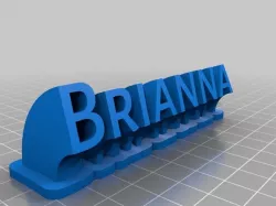 My Customized Sweeping name plate