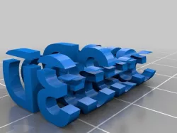 My Customized tof's  3d letter block