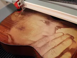 Neil Young Laser Engraved Guitar