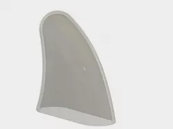 Shark fin lamp