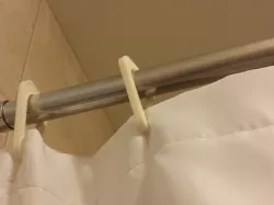 Shower curtain hook