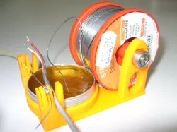 Solder wire rod stand with wires holder