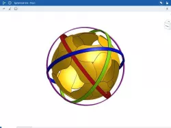 Spherical iris diaphragm ball sculpture