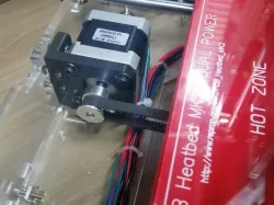 Suporte Base do Motor Y para Prusa i3 (Nema 17) - Acrylic Prusa i3 Y-axis Stepper Mount