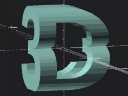 tof's customizable 3d letter block