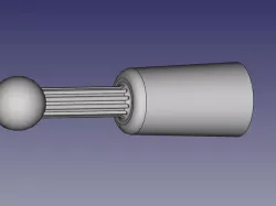 Tool to unscrew tyre valve caps (outil à dévisser les bouchons de valve de pneu)