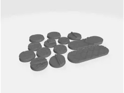 25mm Bases V1: Scifi / Industrial / Cityscape.