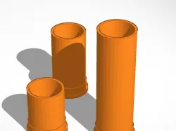 37mm 2", 3", & 5" Shell Casings Model for Flare Launcher