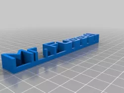 3D name plate