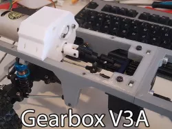3D printed RC truck V3: Gearbox V3A
