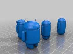 Assorted android figures