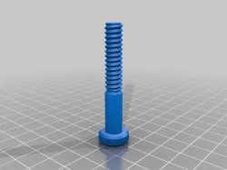 Bolt 50mm D=8mm step 2mm 6mm hex key