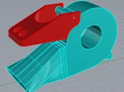 Brushless blower duct