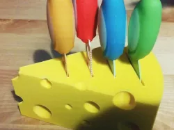 Cheese knife block