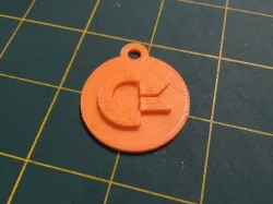 Commodore Logo Keychain Fob