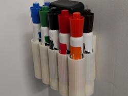 Quartet Dry Erase Marker Holder by phidesigned, Download free STL model