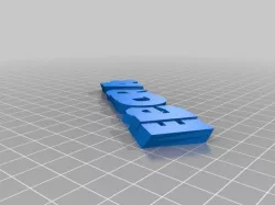 Electra's Text - Name Keyring / Keyfob