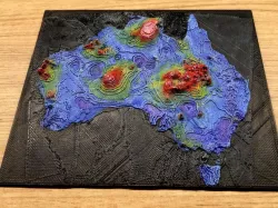 Geothermal map of Australia