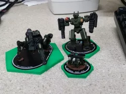 Hex Base Adapters for MechWarrior Click Bases