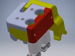HOTEND MOUNT for Airwolf HD2x... Convert to E3D v6 NO Volcano - THIS IS FOR THE NON VOLCANO VERSION